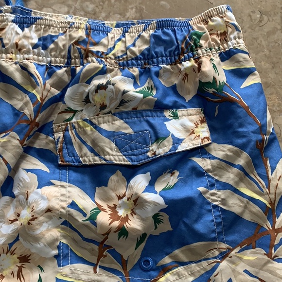 Chaps Est. 1978 Men's Blue Floral Multi Swim Trunks XXL J427 - Picture 7 of 15